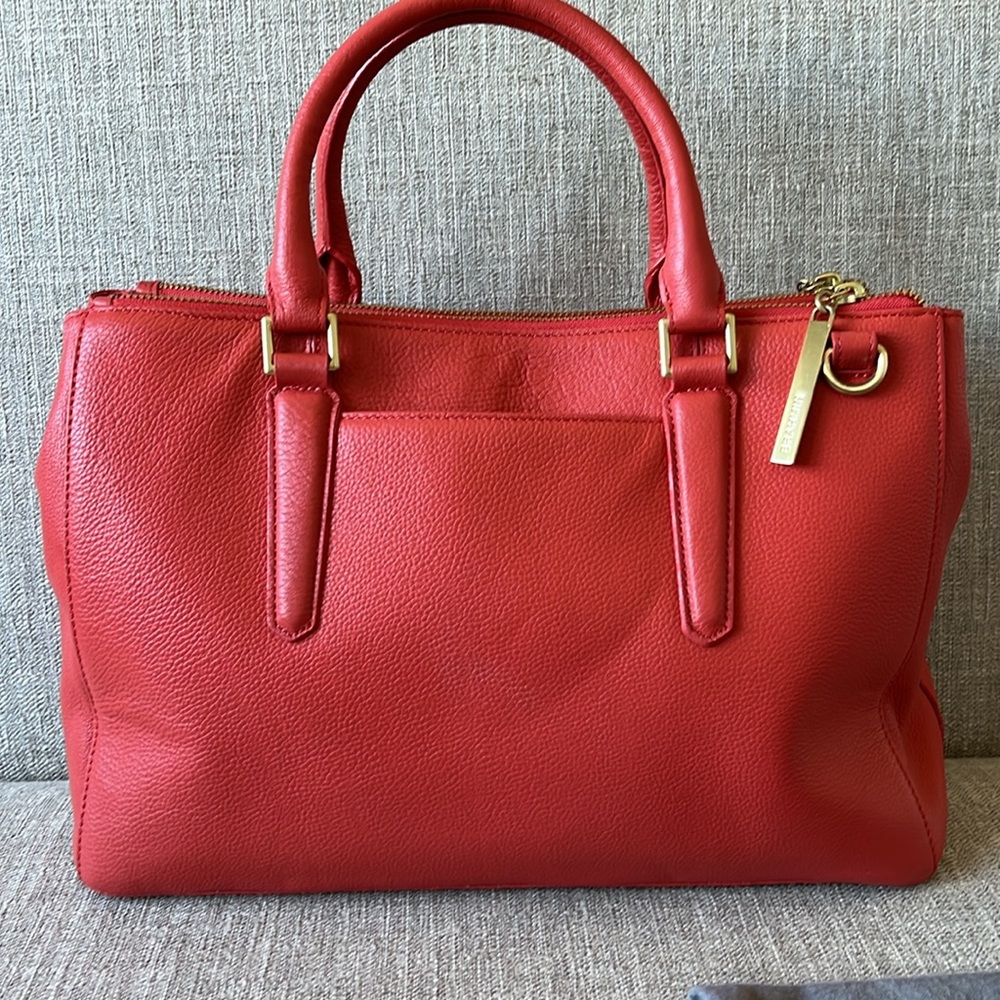 BRAHMIN | SMALL LINCOLN SATCHEL WITH MATCHING WALLET | CORAL NEPAL - Picture 2 of 11